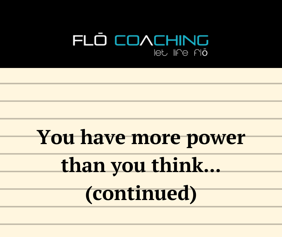 You Have More Power Than You Think, cont